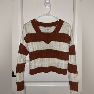 American Eagle Striped Knitted Sweater